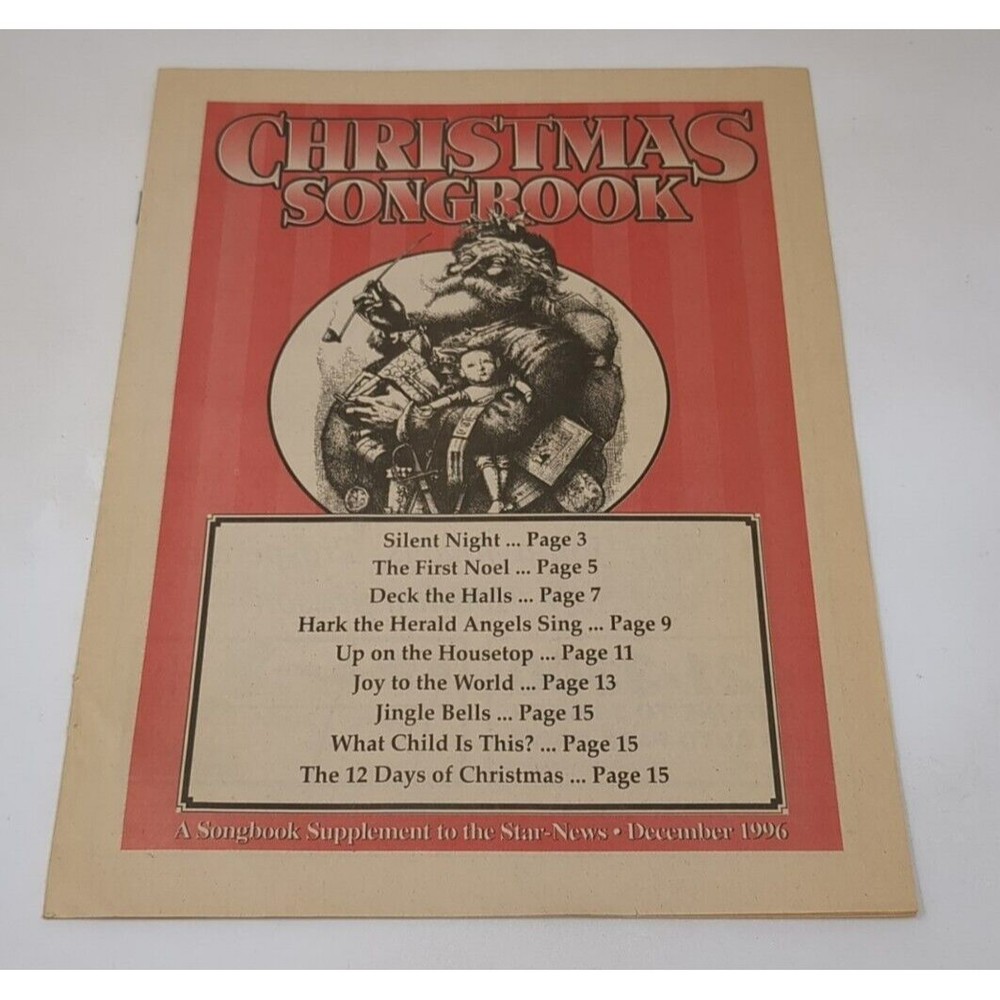 Chula Vista Star‎ News Newspaper Christmas Songbook Advertising California Sheet